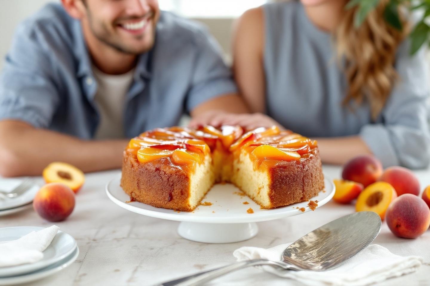 Ultra moelleux et prêt en un clin d’œil : ce gâteau pêches-abricots réconfort parfait pour les jeunes parents en quête de douceur cet été