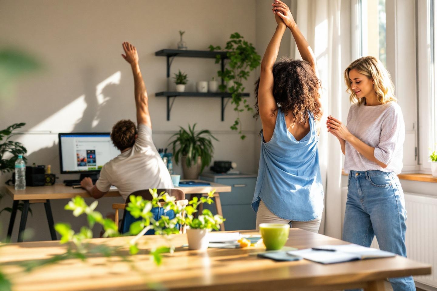 Cinq micro-mouvements à glisser dans sa journée pour retrouver de l’énergie sans (vraiment) faire de sport