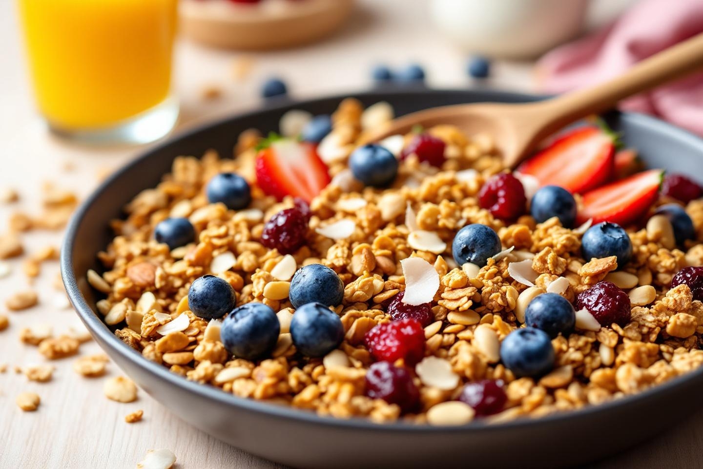 Granola express à la poêle : la recette ultra-gourmande pour faire le plein d’énergie dès le matin !