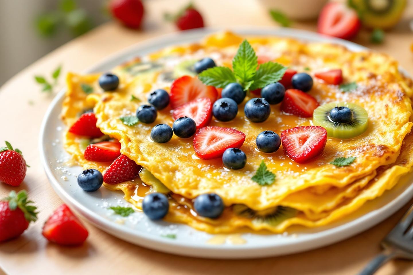 Moelleuse, vitaminée, prête en dix minutes : l’omelette aux fruits qui redonne de l’énergie aux jeunes mamans et ravit les enfants à l’heure du goûter