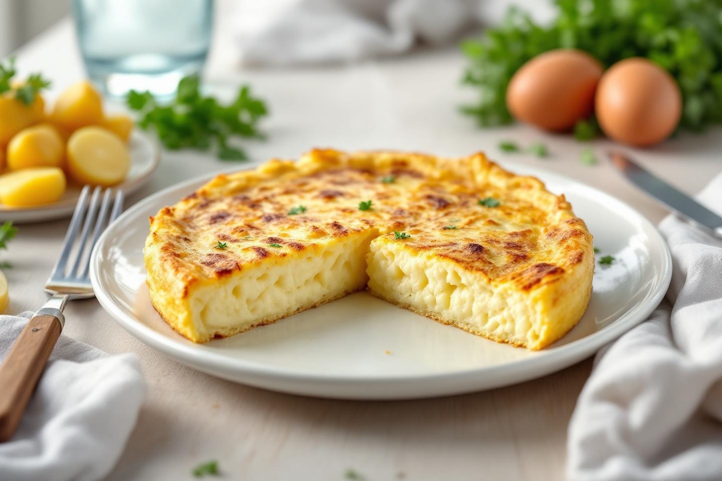 Moelleuse, rassasiante et pleine de douceur : la tortilla aux pommes de terre et oignons, le dîner réconfort parfait pour jeunes parents et futures mamans pressés