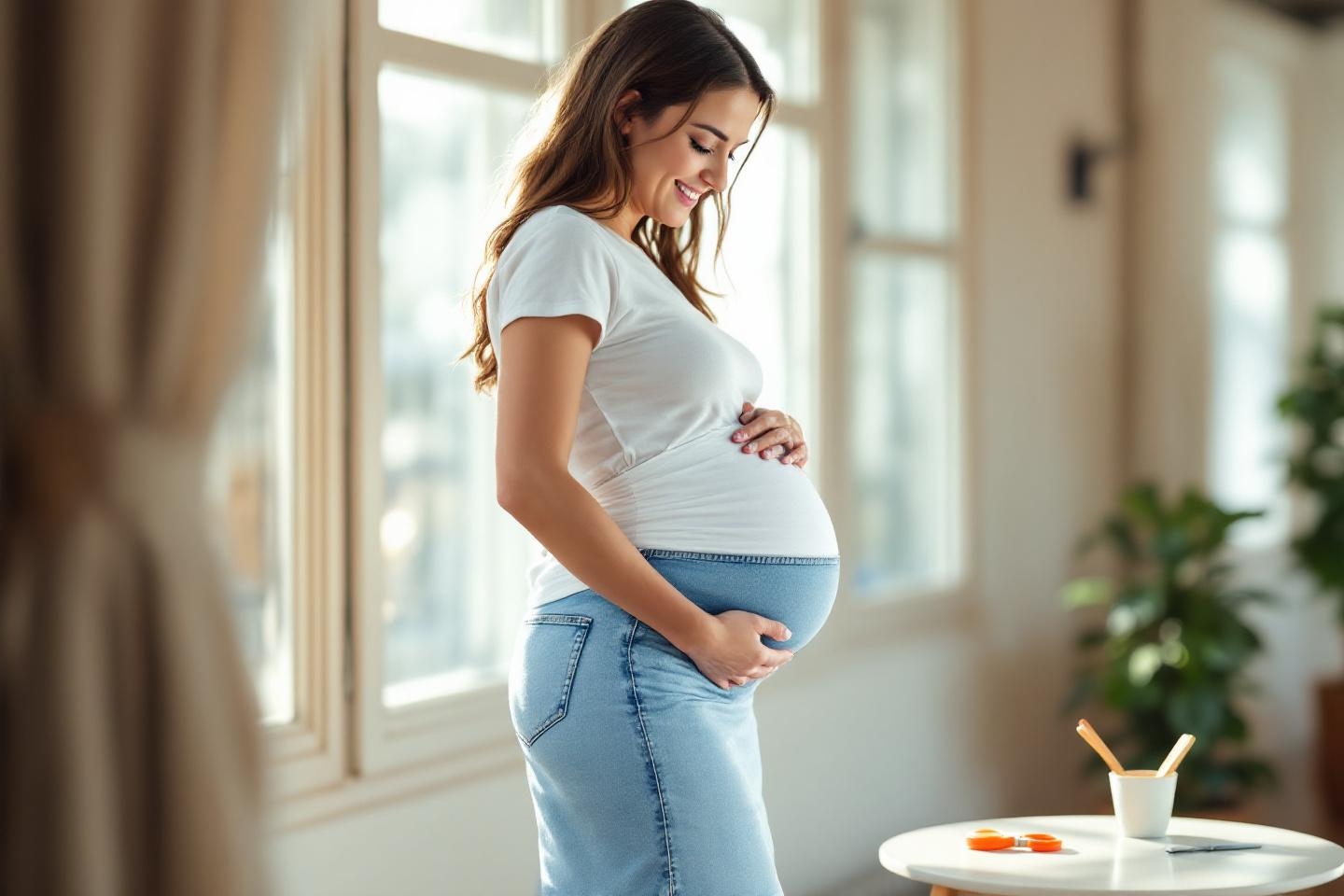 L’astuce insoupçonnée des futures mamans pour transformer leur jupe en jean préférée en must-have ultra-confort de l’été !