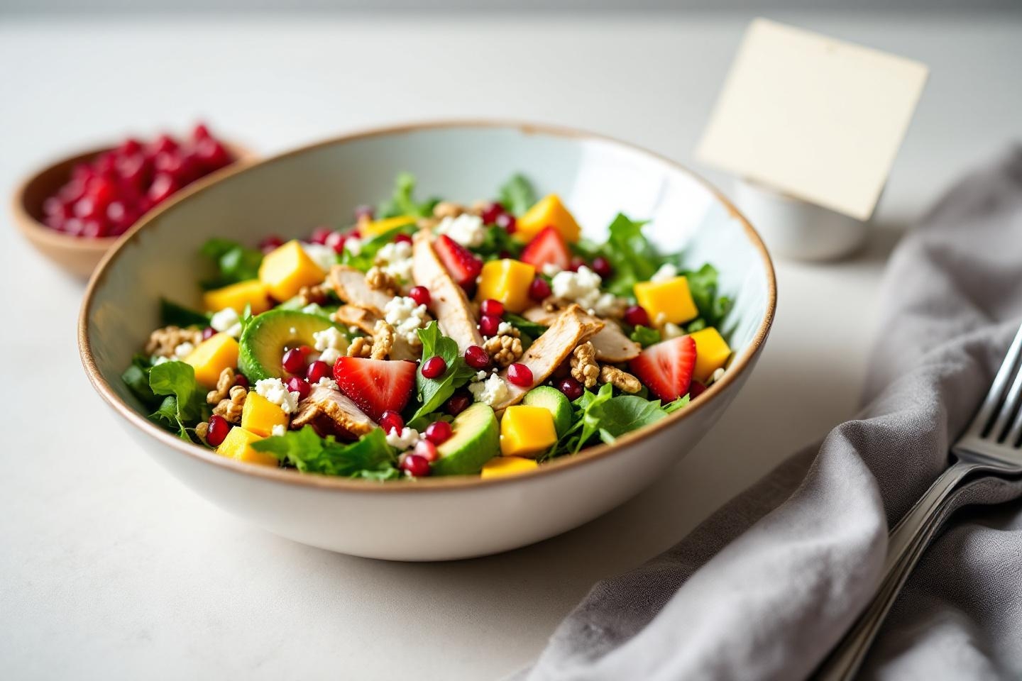 Pas le temps de cuisiner ? Cinq salades sucrées-salées ultra fraîches à savourer pendant la grossesse et le retour de maternité