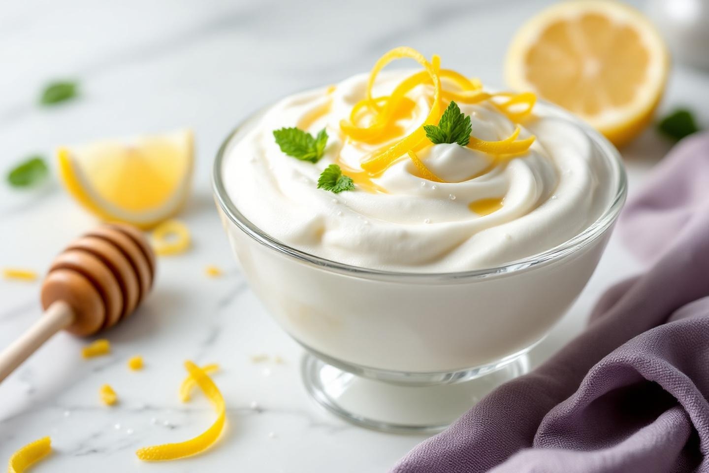 On craque tous pour cette mousse aérienne au yaourt, citron et miel, parfaite pour les envies sucrées des jeunes mamans