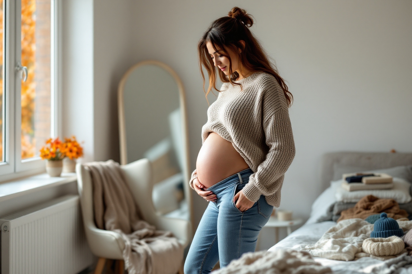 « J’étais à court d’idées pour m’habiller enceinte… jusqu’à ce que je tente cette astuce récup’ géniale »