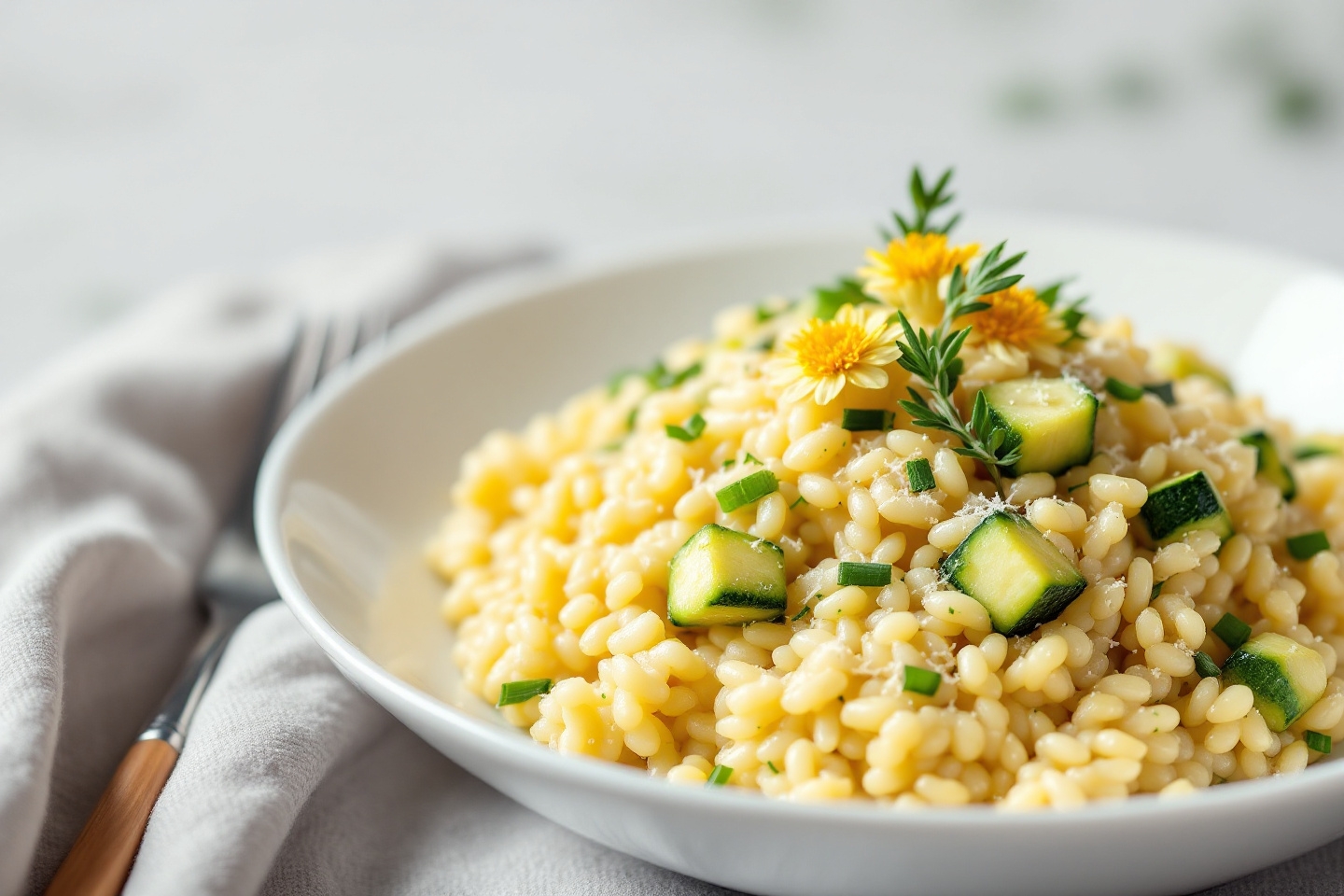 Ce risotto magique à la courgette va réconcilier tous ceux qui boudent ce légume (oui, même les petits très difficiles !)