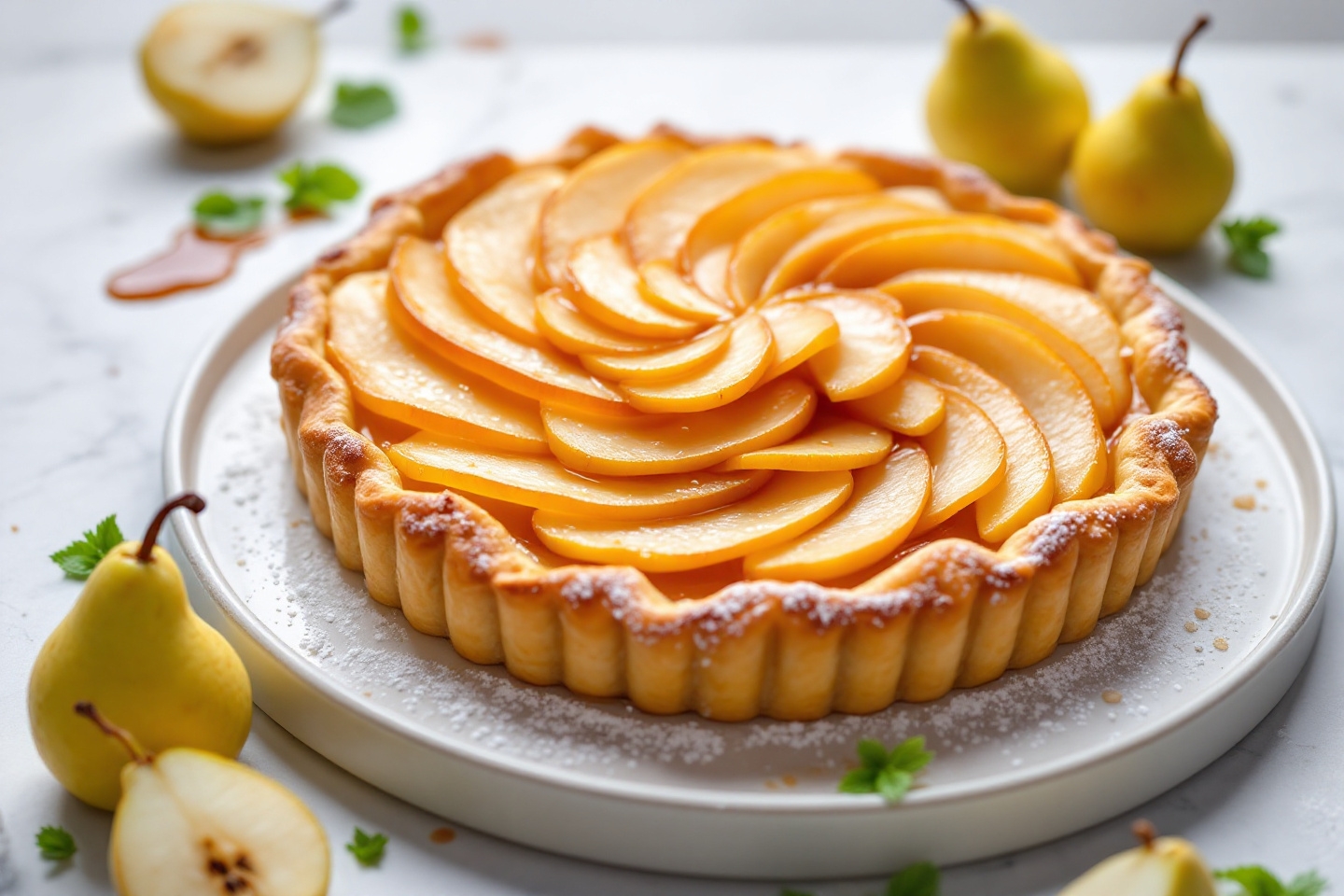 La tarte feuilletée express aux poires caramélisées rend fous tous les amateurs de desserts (et bientôt vous aussi !)