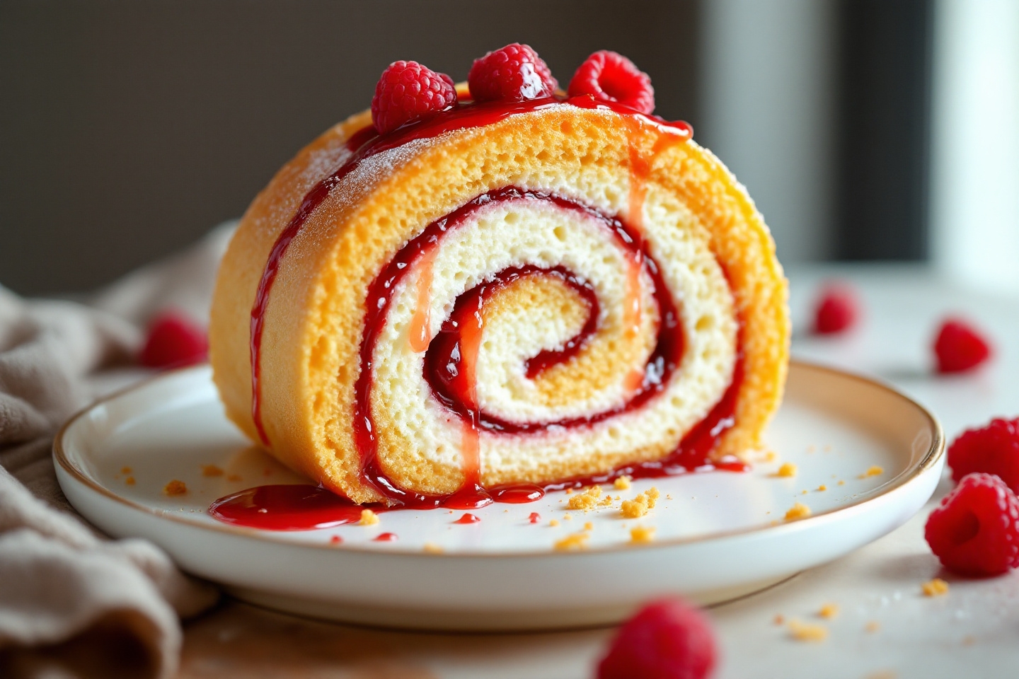 Ce gâteau roulé ultra-gourmand déborde de confiture et promet le goûter le plus réconfortant de l’année