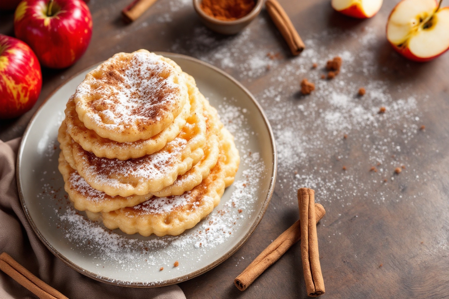 La recette réconfort qui redonne vie aux pommes abîmées : des beignets doux et parfumés à la cannelle !
