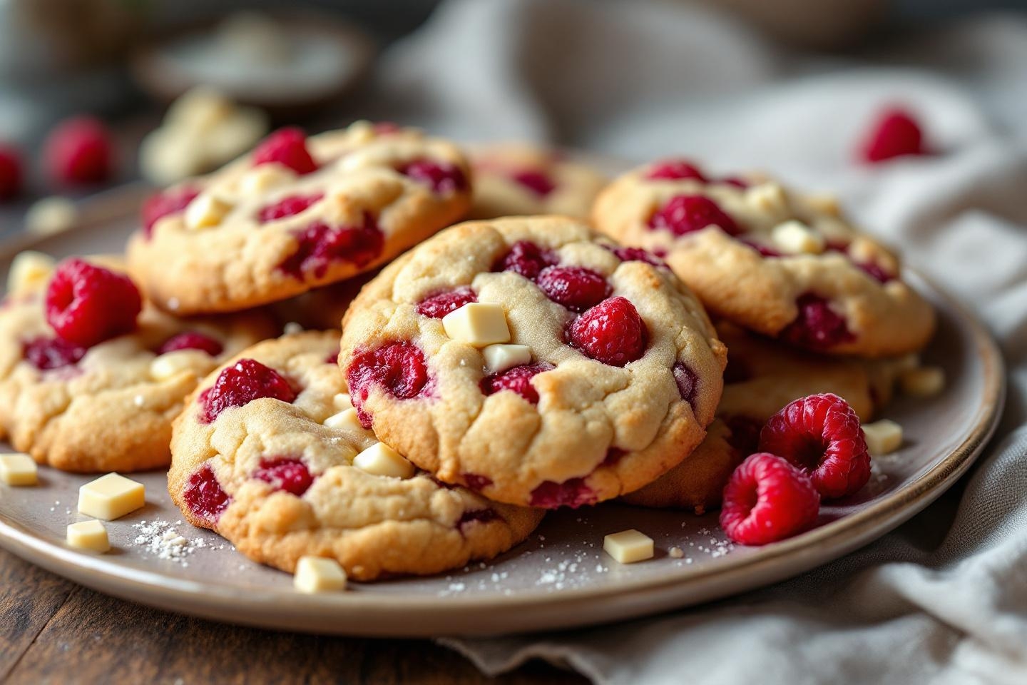 Toute la famille adore : ces cookies framboises et chocolat blanc sont tellement bons qu’ils disparaissent en moins de dix minutes !