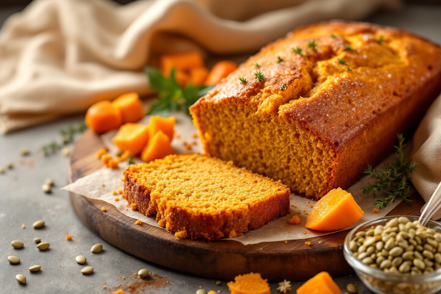 Le cake salé ultra-moelleux au potimarron râpé qui réchauffe les soirées d’automne des jeunes parents