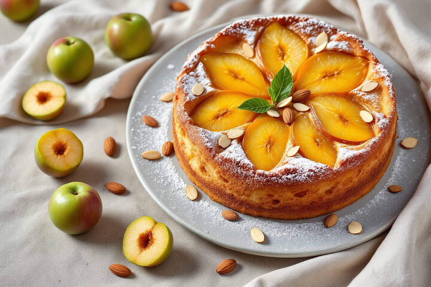 Les reines-claudes n’ont jamais été aussi gourmandes que dans ce gâteau moelleux et parfumé à la poudre d’amande