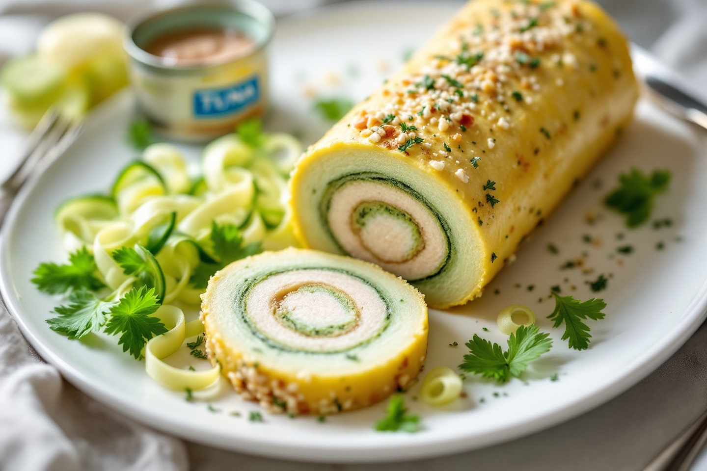 Une simple courgette, une boîte de thon : c’est tout ce qu’il vous faut (ou presque) pour faire cette terrine ultra-facile !