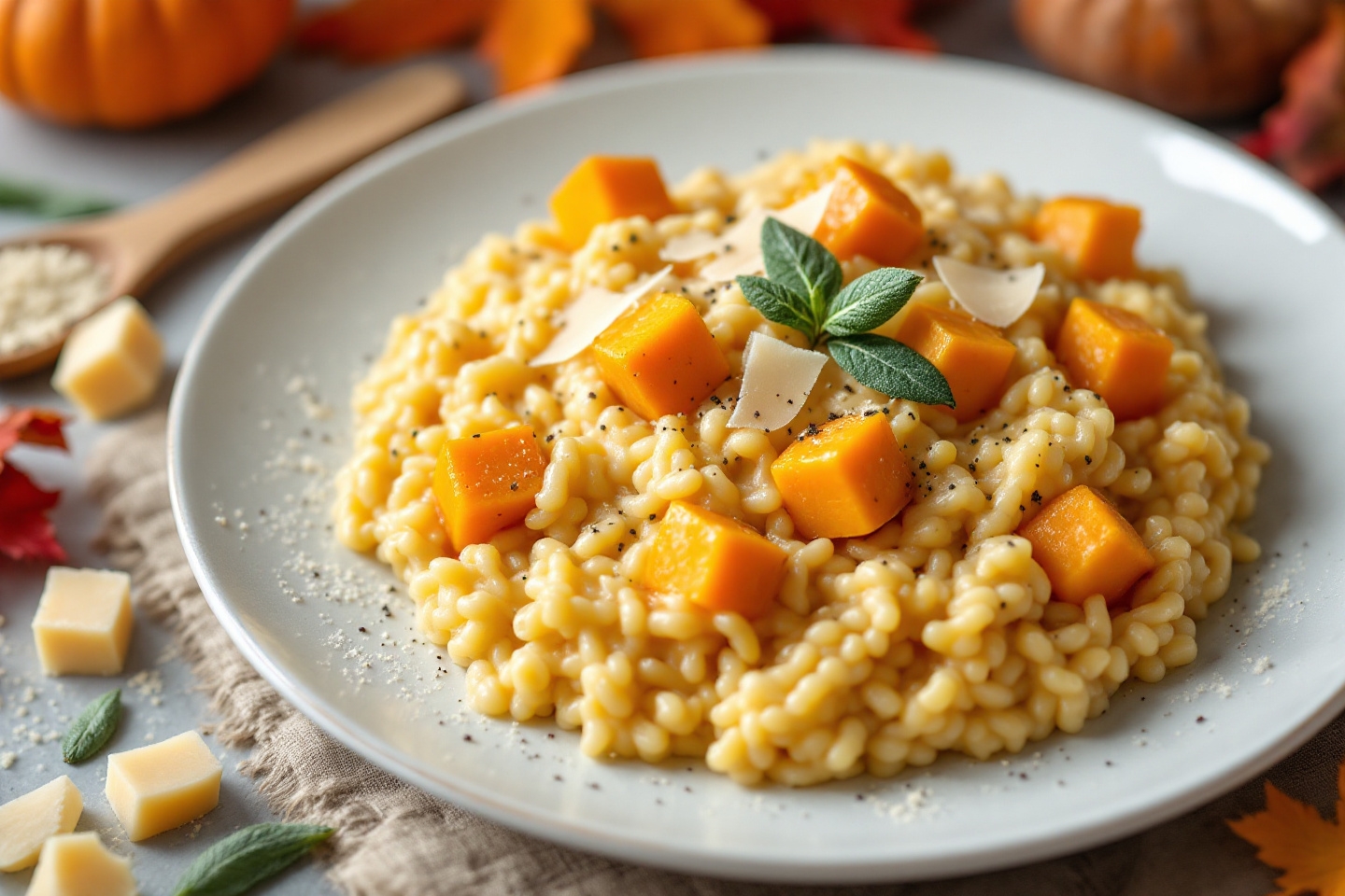 La recette qui rend les soirées froides d’automne délicieuses : un risotto crémeux au potimarron !