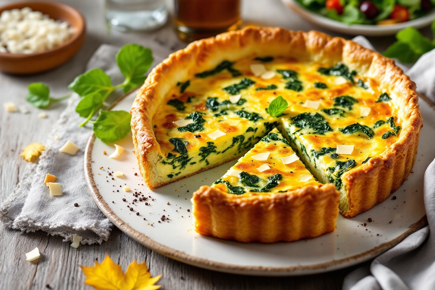 Dîner express et délicieux : cette quiche épinards-fromage deviendra la star de toutes les tables familiales