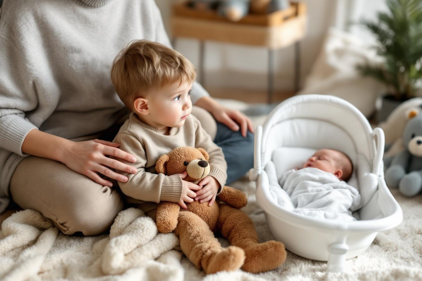 Deux enfants à la maison : comment limiter la jalousie de l’aîné à l’arrivée de bébé ?