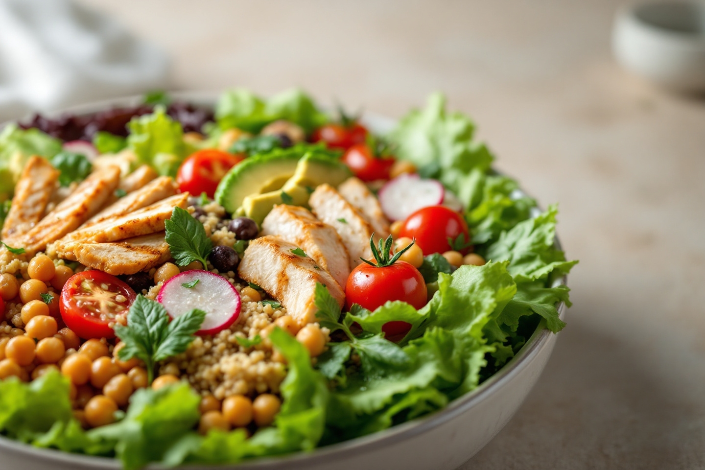 Des salades qui réconfortent et rassasient, parfaites pour les parents pressés en quête de fraîcheur