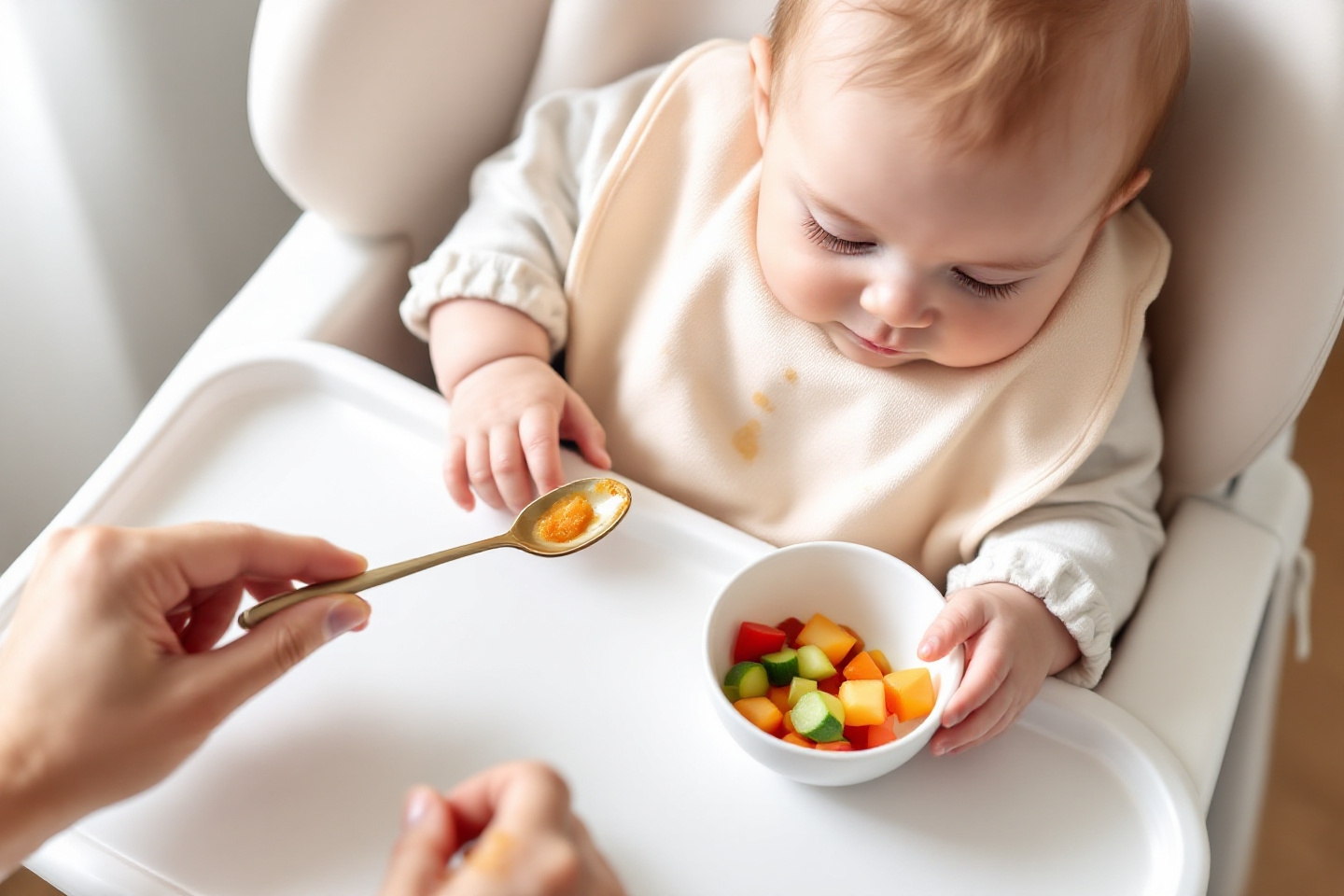 Mon bébé refuse les morceaux : comment réussir la transition après les purées ?