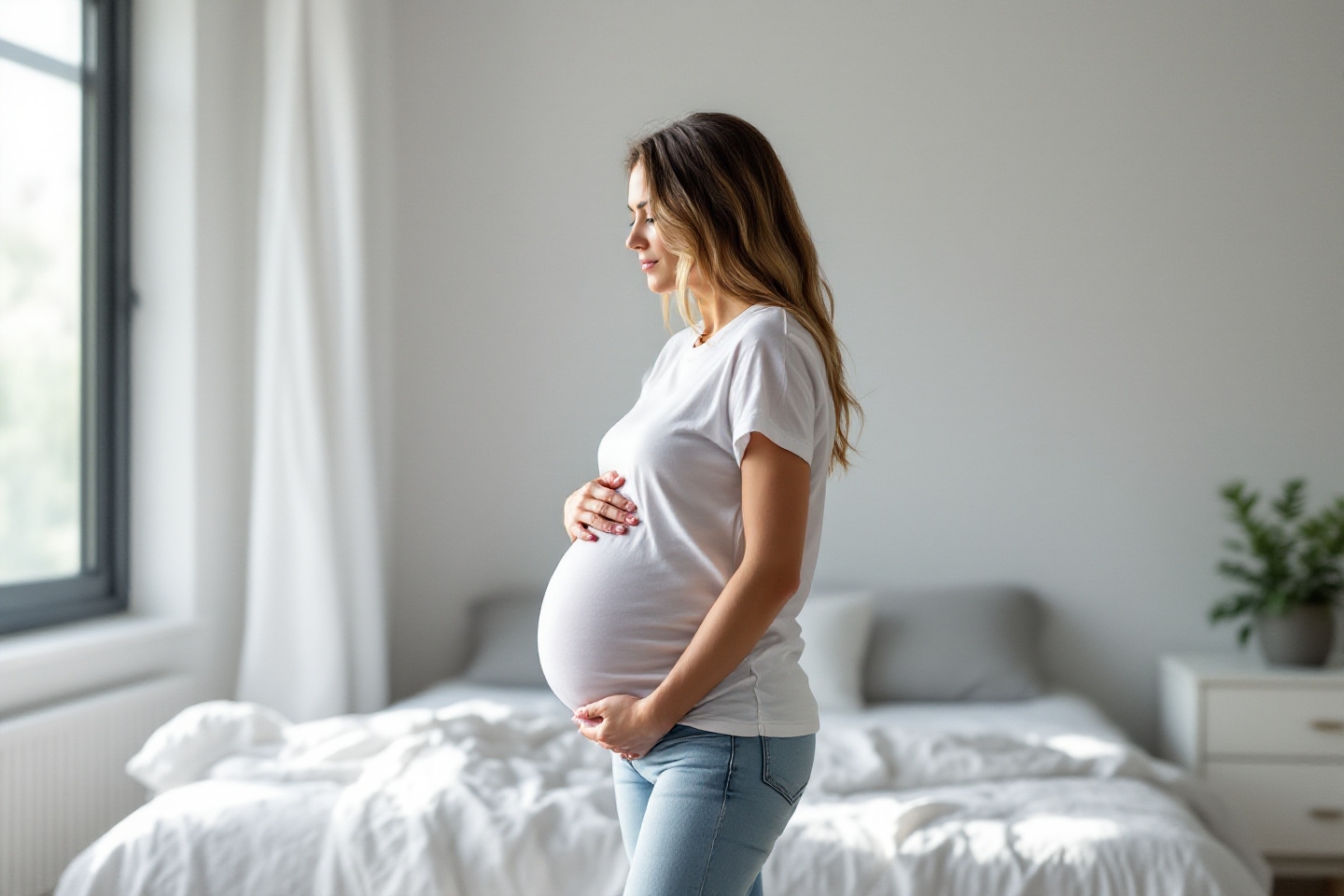 Ce basique porté à l’envers : l’astuce chic qui magnifie le ventre des futures mamans !
