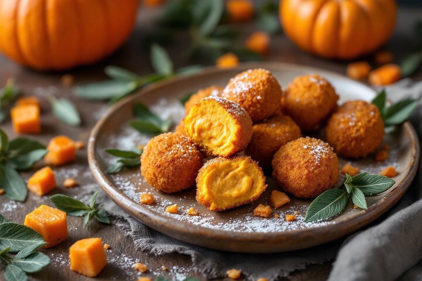 Croustillantes à l’extérieur, fondantes à l’intérieur : les croquettes au potimarron qui envoûtent l’apéro tout l’automne