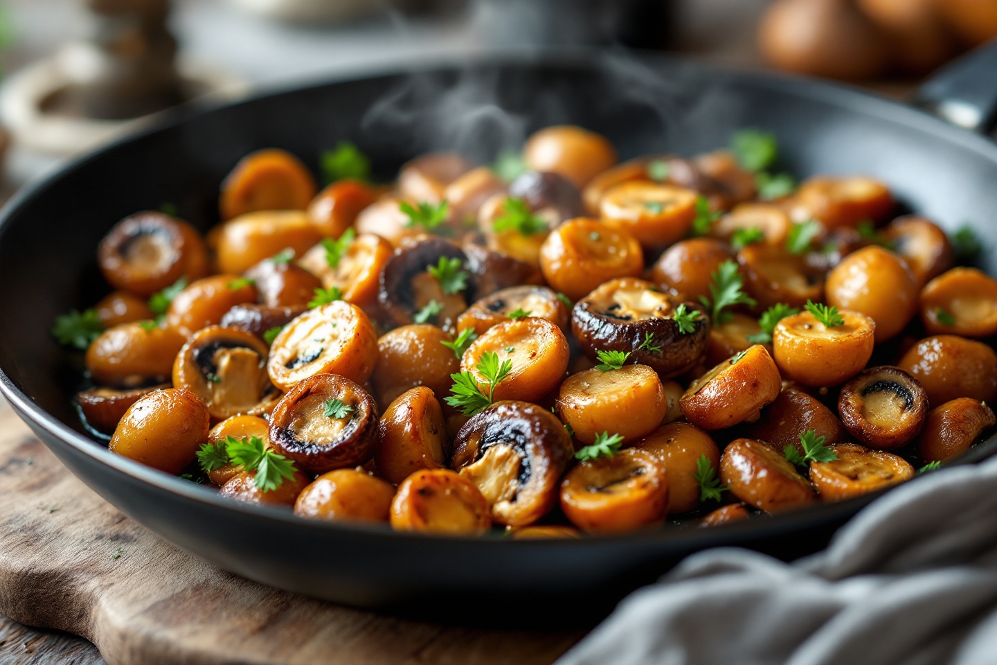 Poêlée de champignons : ce mélange doré à la poêle fait chavirer tous les amateurs de cuisine simple
