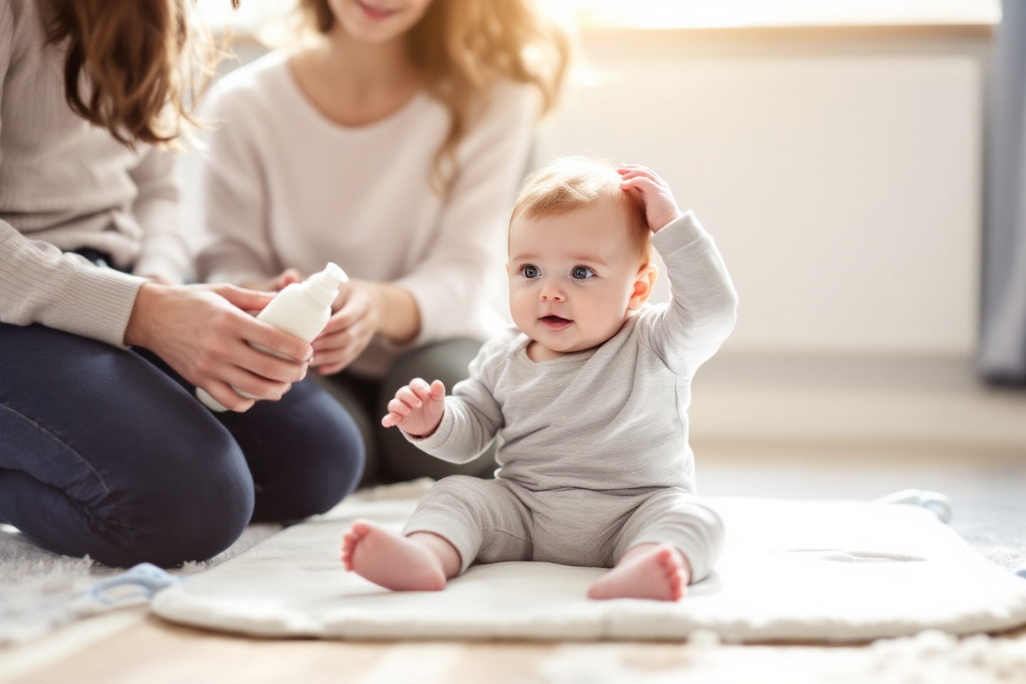 Bébé se gratte souvent la tête : quand consulter et comment le soulager selon les pédiatres