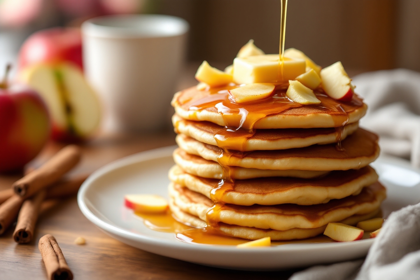 Un petit-déjeuner réconfortant, prêt en 10 minutes pour jeunes parents pressés : craquez pour ces pancakes moelleux aux pommes râpées
