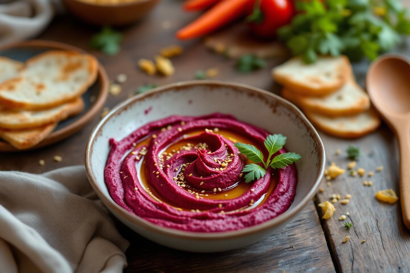 « Prêt en 5 minutes et bluffant » : ce houmous de betterave onctueux met tout le monde d’accord à l’apéro