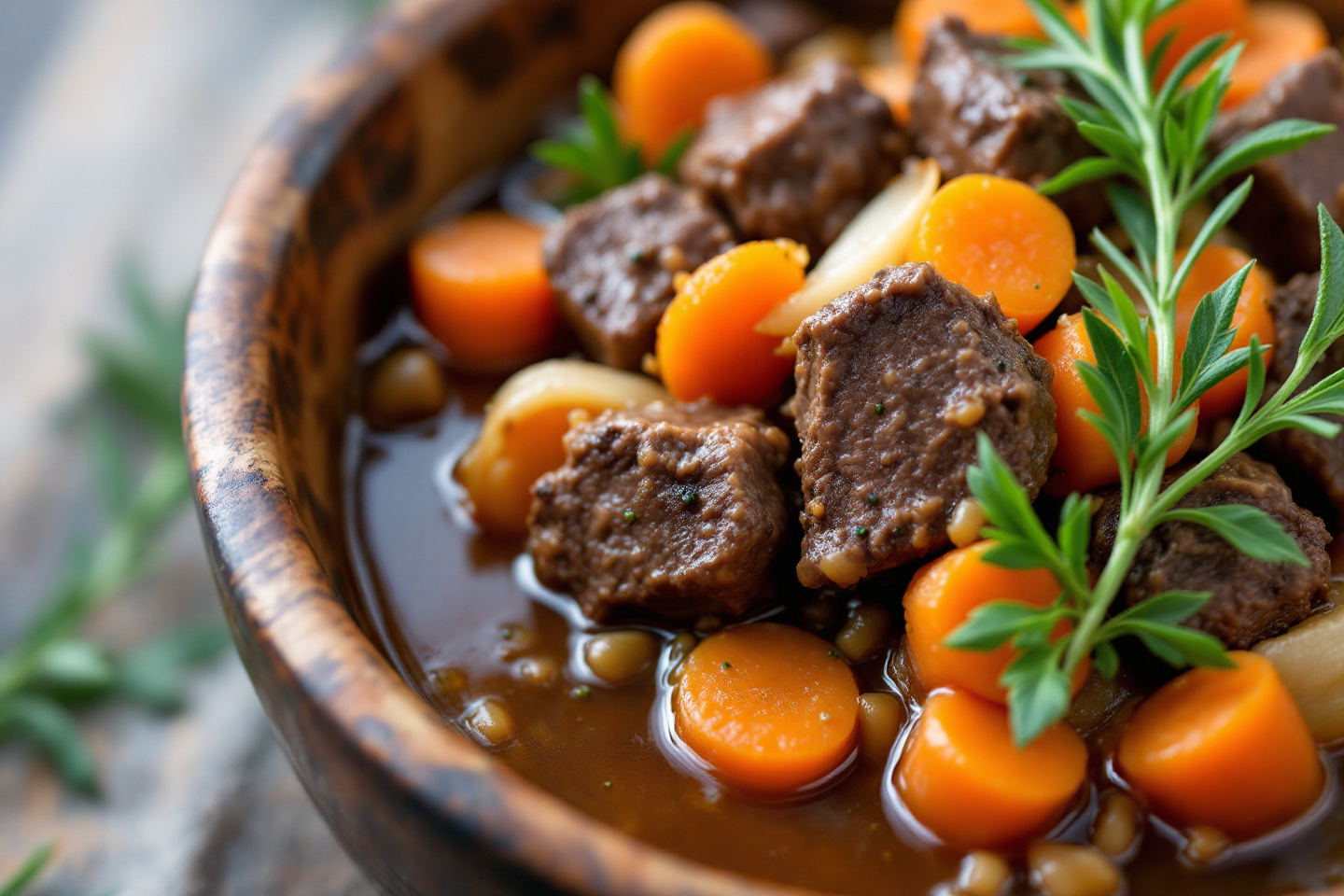 Bœuf mijoté aux carottes et oignons : le plat fondant et réconfortant qui régale les familles tout l’automne