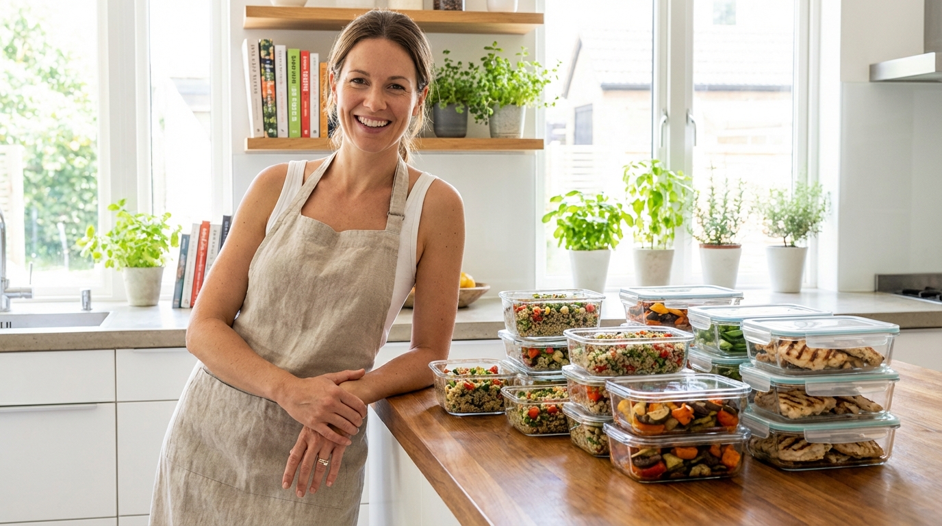 1h de cuisine le dimanche = 5 jours tranquilles avec le batch cooking !