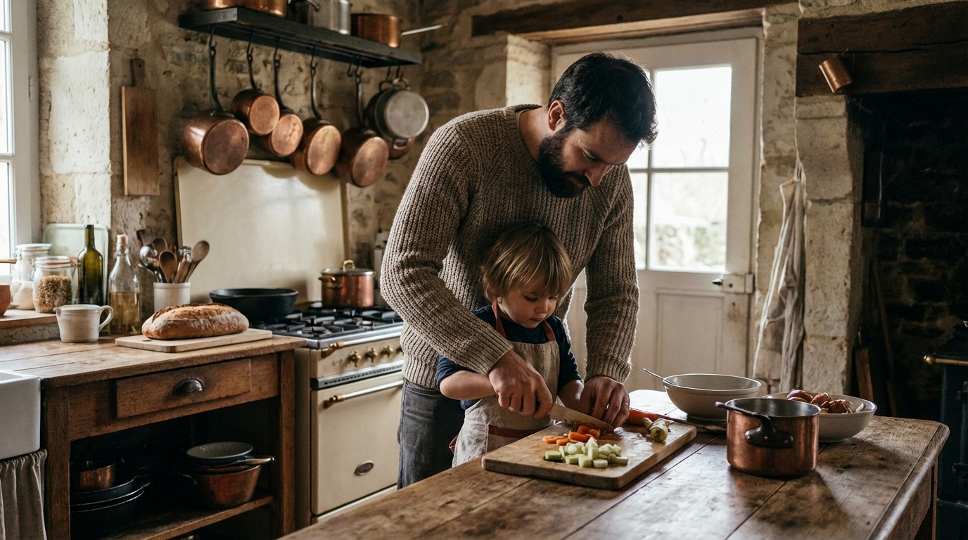 Participer à la vie de la maison : un apprentissage que l’école ne remplace pas et qui change tout