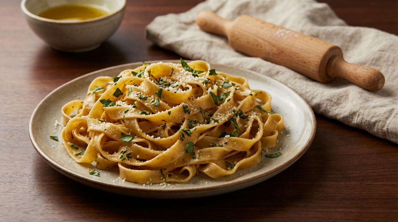 Depuis que j’ai appris ce geste au rouleau, mes tagliatelles fondent en bouche comme en Italie