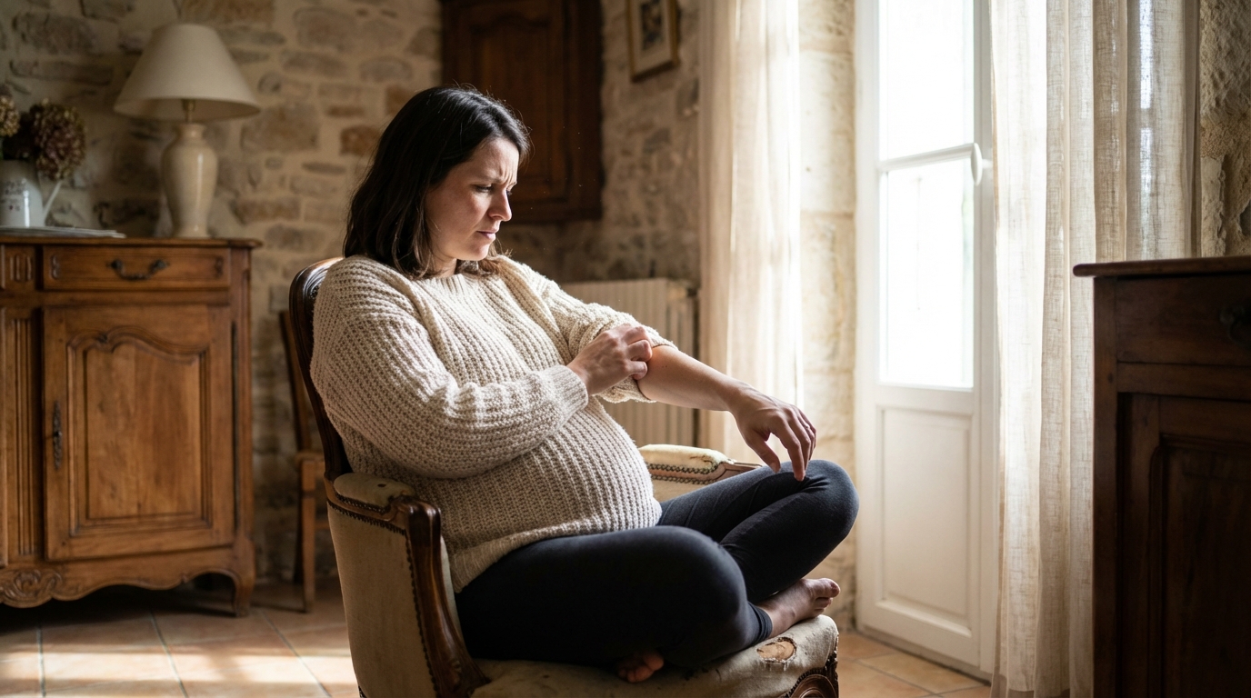 Démangeaisons diffuses au troisième trimestre : pourquoi il ne faut jamais les banaliser quand on est enceinte