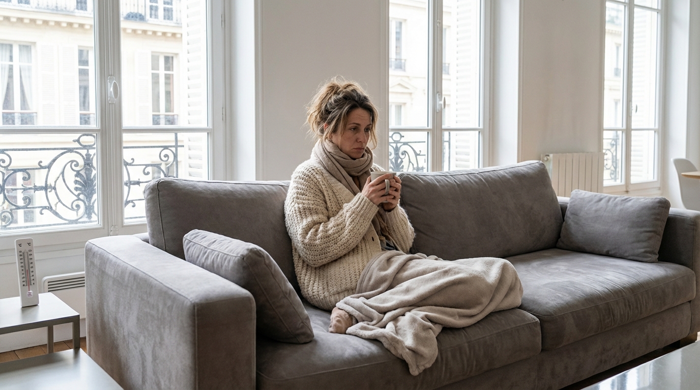 Fatigue, frissons, moral en berne : et si tout venait de cette habitude de chauffage que l’on croit bonne pour le portefeuille ?