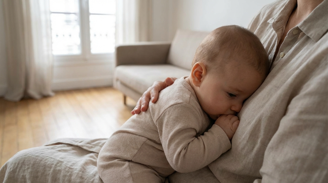 Faut-il s’inquiéter si bébé refuse de quitter vos bras ? Les vraies causes et les solutions selon la science