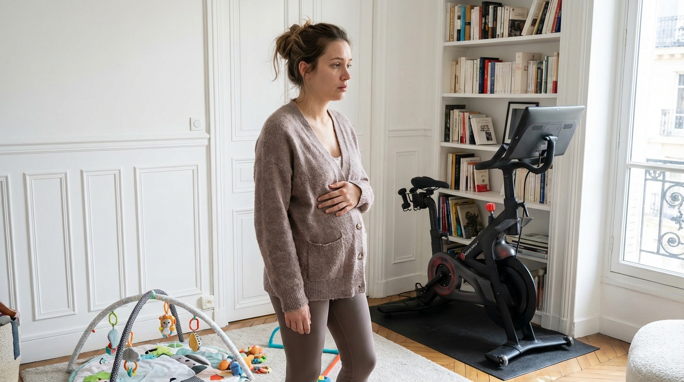 Ventre qui persiste après bébé : le vélo est-il vraiment le bon réflexe quand on manque d’énergie ?
