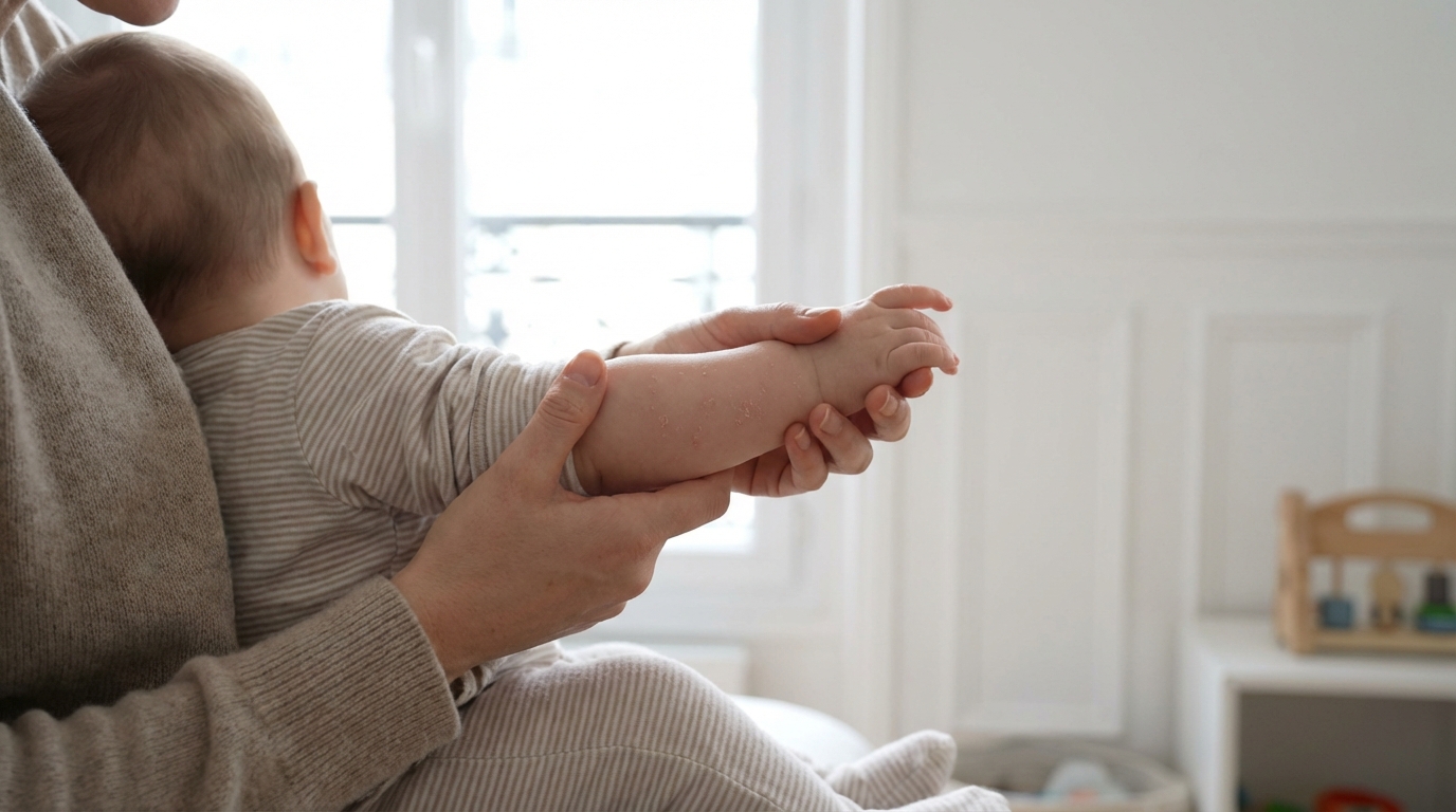 Bébé se gratte sans arrêt : comment repérer un véritable eczéma selon les pédiatres