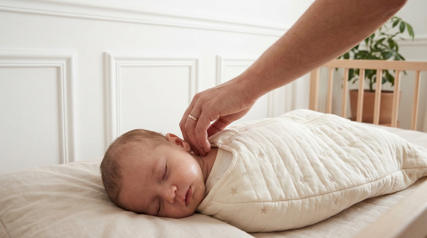 Votre bébé transpire abondamment pendant son sommeil ? Ce qu’il faut vérifier en priorité selon les experts