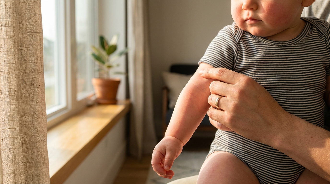 Bébé qui rougit au soleil : le premier réflexe de presque tous les parents est justement celui à éviter