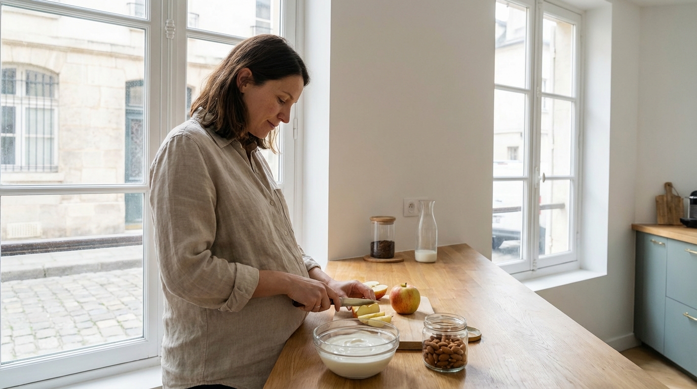 Fringales de grossesse : 10 associations alimentaires pour se caler durablement sans subir de pic de glycémie