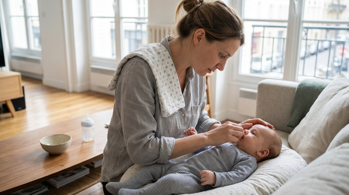 Langue blanche chez bébé : comment faire la différence avec un simple résidu de lait selon les pédiatres