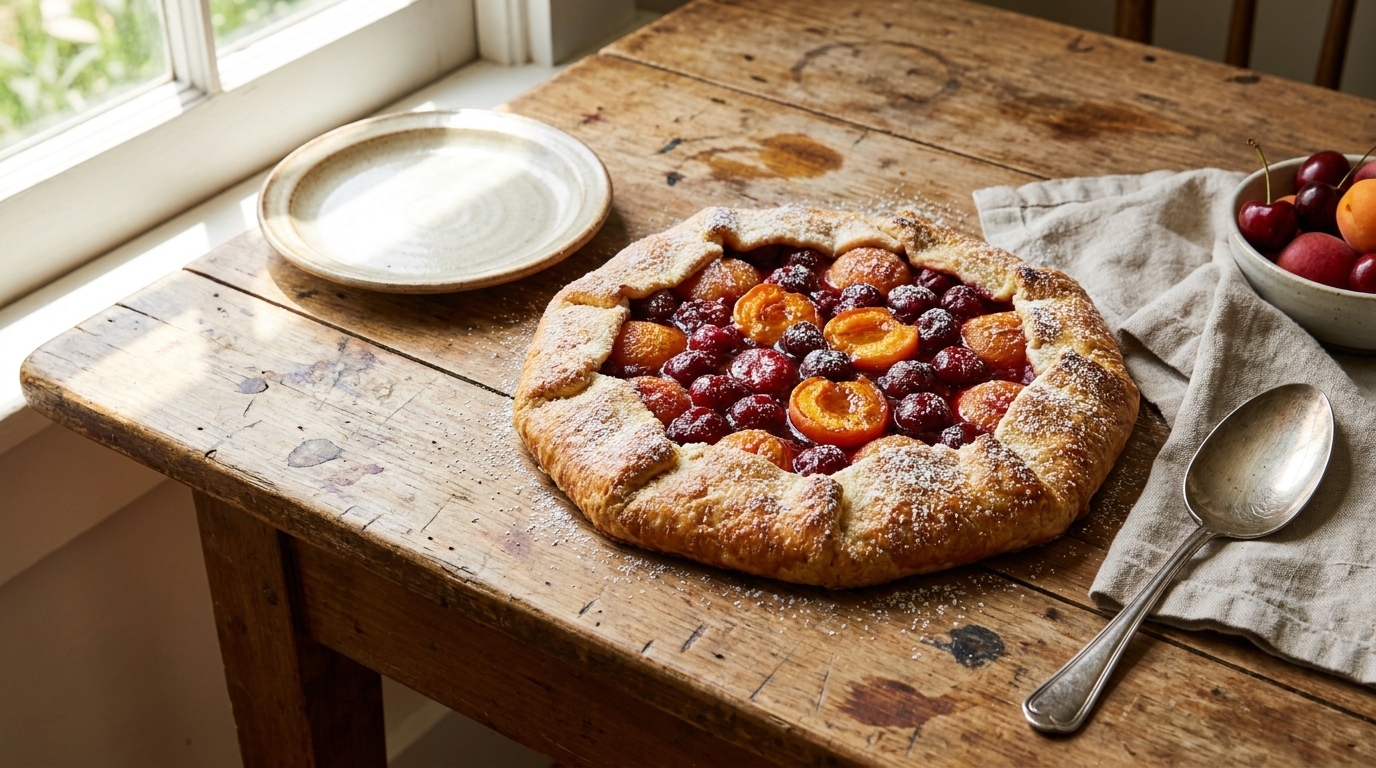 Ce dessert aux fruits n’est ni un flan ni un clafoutis : le croisement improbable qui a remplacé les deux dans ma cuisine de jeune maman