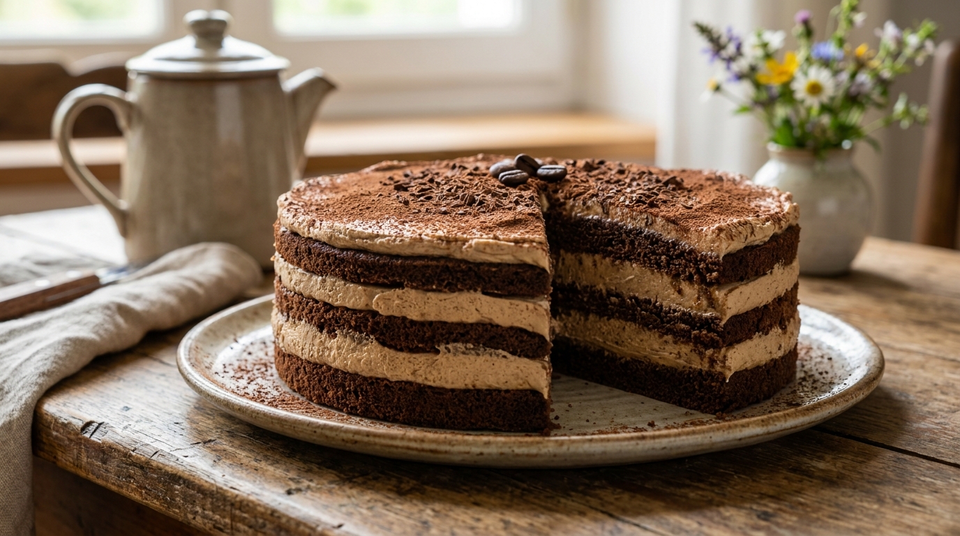 Depuis ma grossesse, je ne fais plus que ce gâteau mocha pour le goûter : il est super rapide et facile à faire