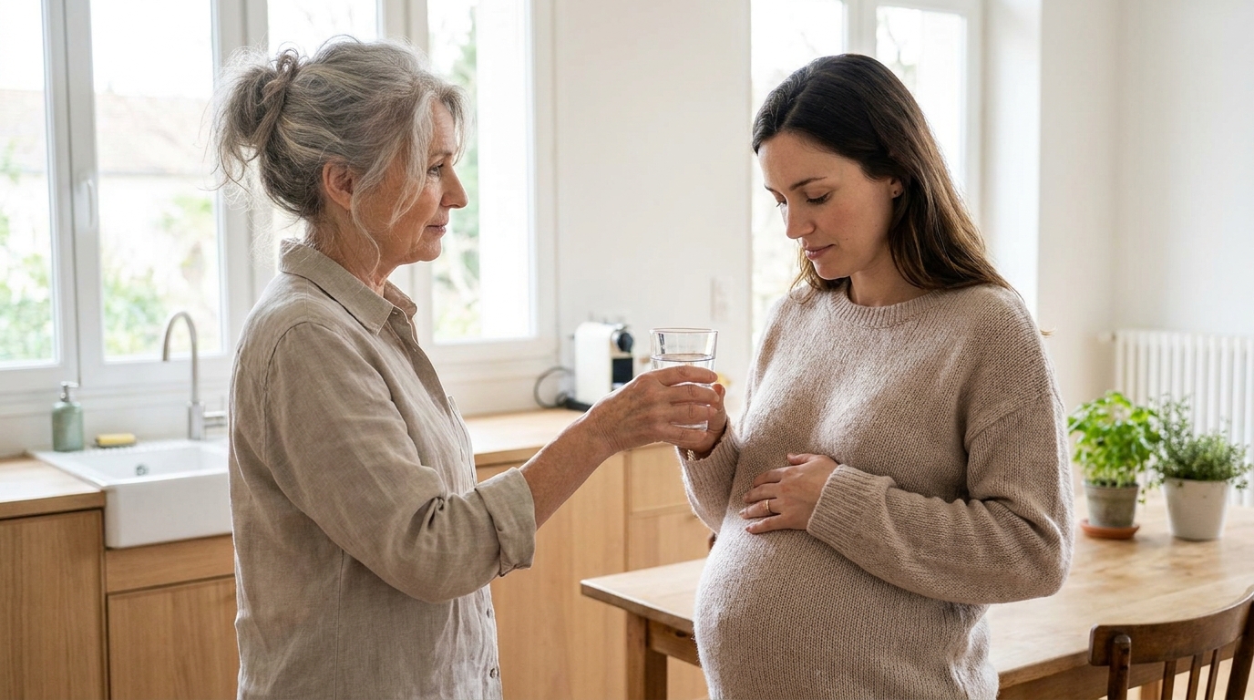 Enceinte et pliée en deux après chaque repas : ma mère a ouvert un placard de cuisine et m&rsquo;a préparé un verre que je n&rsquo;aurais jamais pensé boire