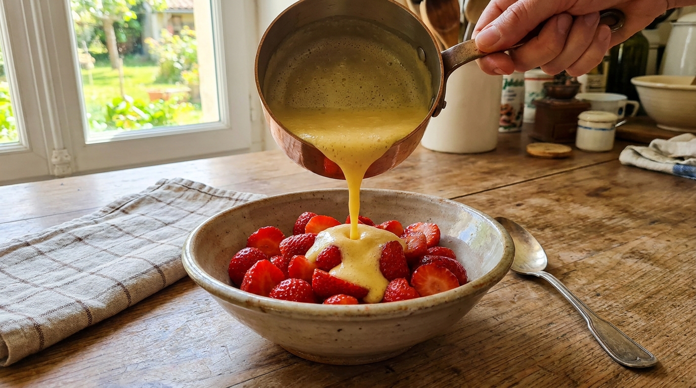 J’ai arrêté de servir de la chantilly sur mes fraises depuis que je maîtrise ce coulis sans four ni crème qui se prépare en trois minutes chrono