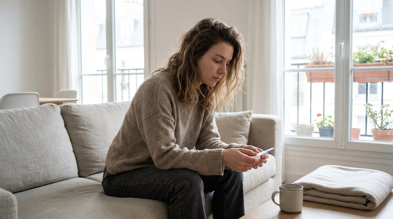 J&rsquo;ai attendu mes règles pendant dix jours en me disant que c&rsquo;était le stress : ma sage-femme m&rsquo;a posé une seule question et j&rsquo;ai compris que je me trompais depuis le début