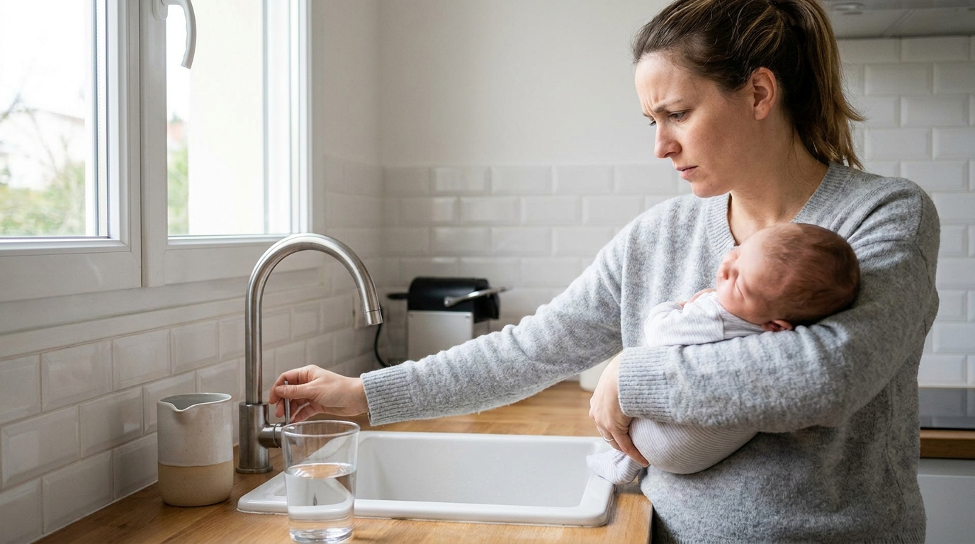 J&rsquo;ai bu l&rsquo;eau du robinet pendant toute ma grossesse : ce que mon gynécologue m&rsquo;a montré sur les PFAS m&rsquo;a glacée