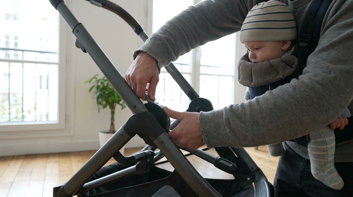 J&rsquo;ai dépensé 600 € dans ma première poussette : le jour où j&rsquo;ai voulu la plier avec bébé dans les bras, j&rsquo;ai compris mon erreur