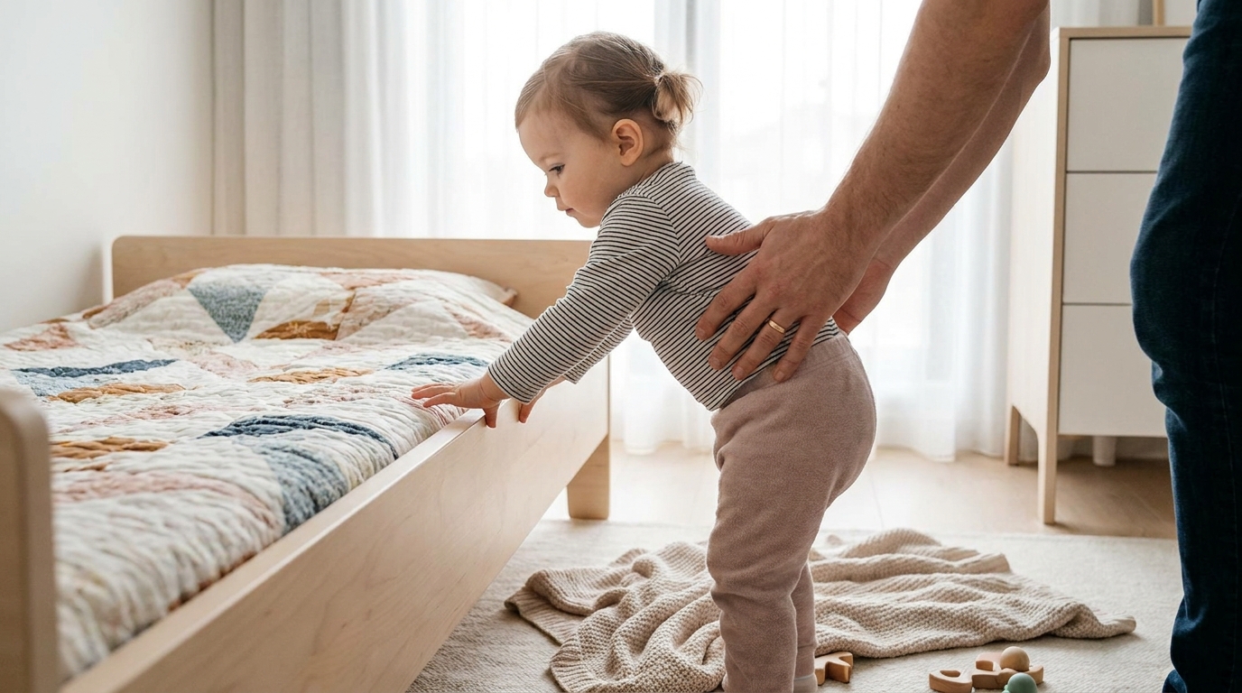 J&rsquo;ai acheté un lit de grand à ma fille bien trop tôt : la puéricultrice m&rsquo;a demandé si elle savait faire trois choses précises avant de changer
