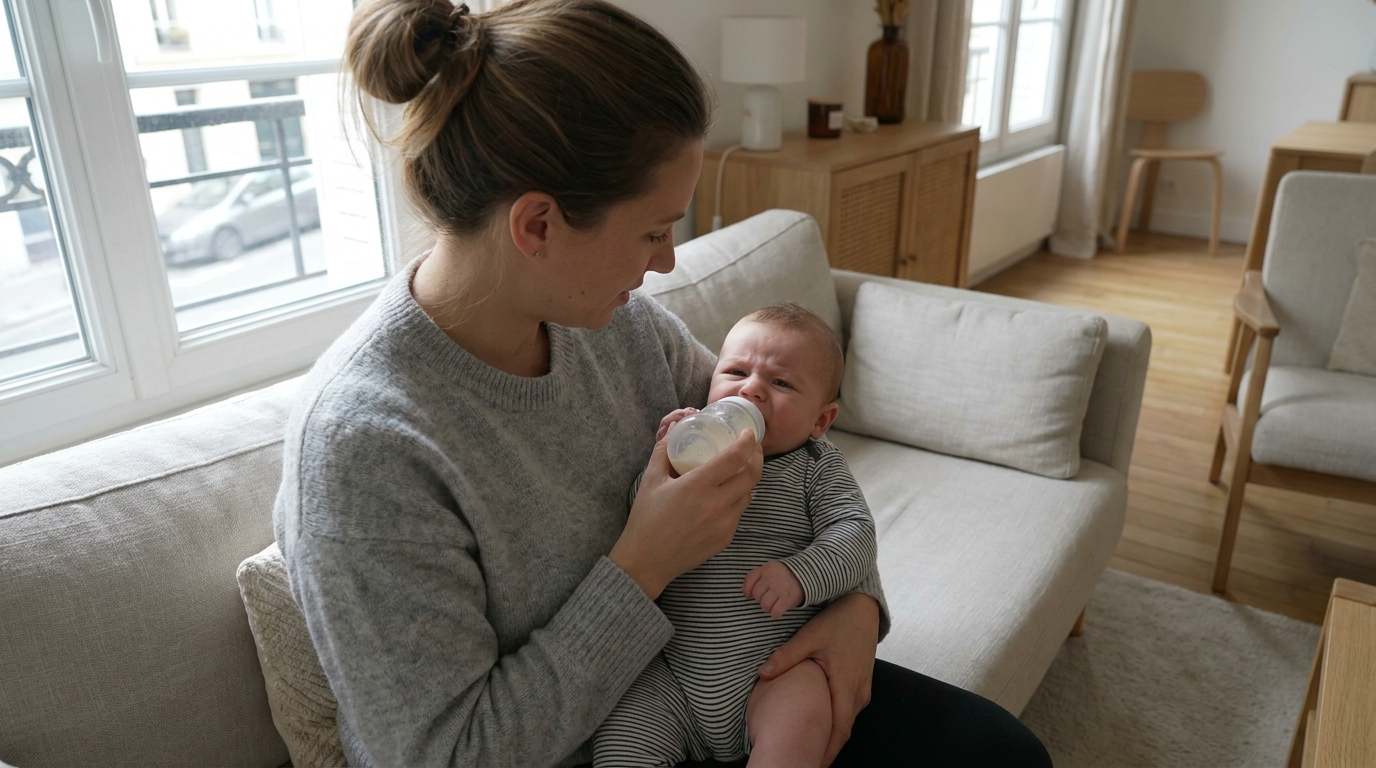 J&rsquo;ai choisi le premier lait en poudre en rayon après l&rsquo;allaitement : quand mon bébé a commencé à régurgiter chaque biberon, la pédiatre m&rsquo;a posé une seule question